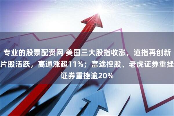 专业的股票配资网 美国三大股指收涨，道指再创新高！芯片股活跃，高通涨超11%；富途控股、老虎证券重挫逾20%